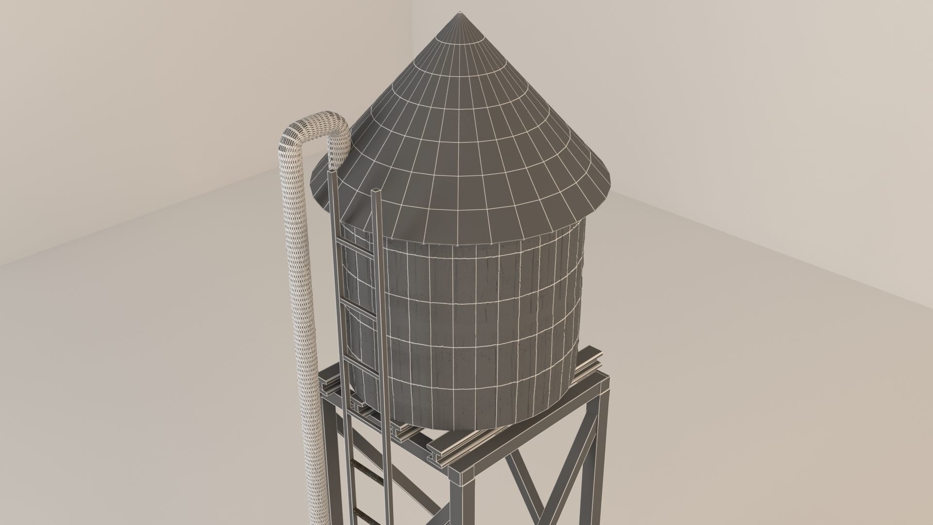 Water Tank 3D model_9