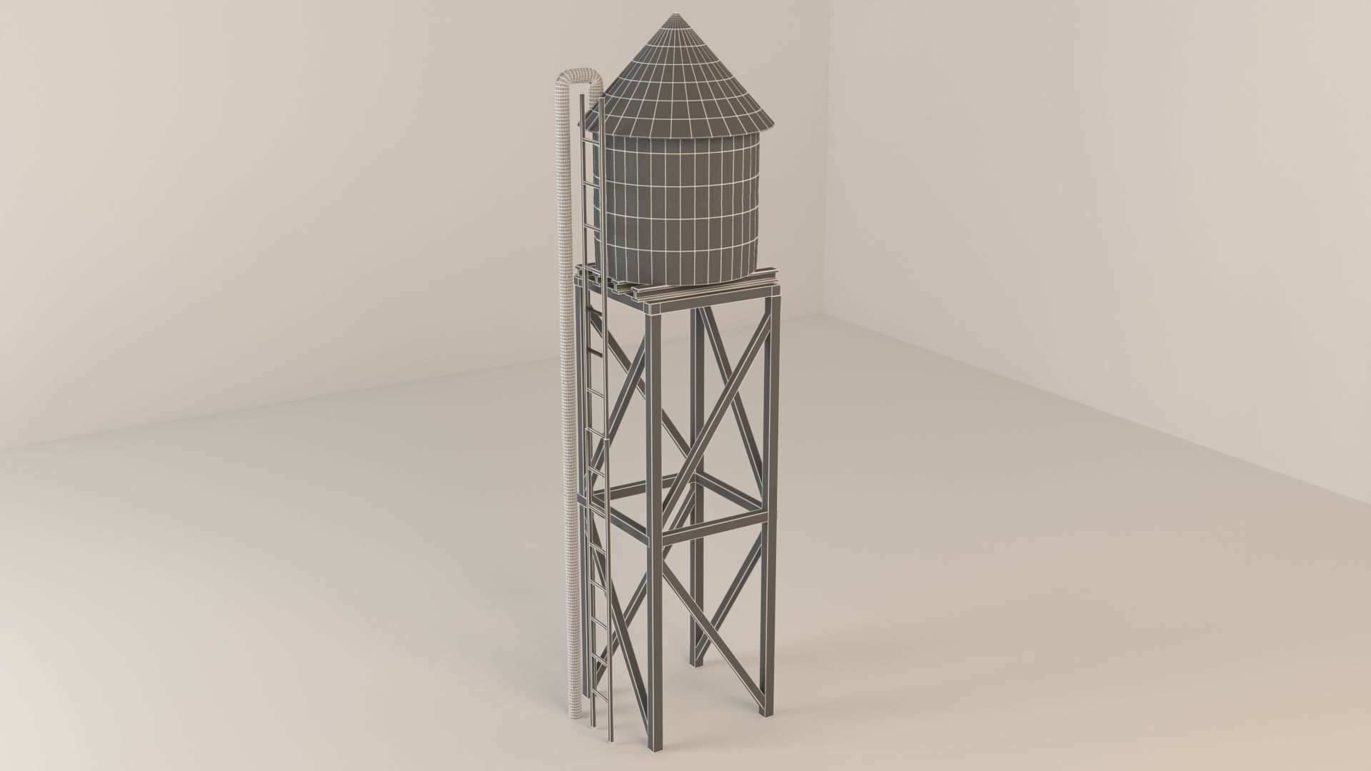 Water Tank 3D model_7