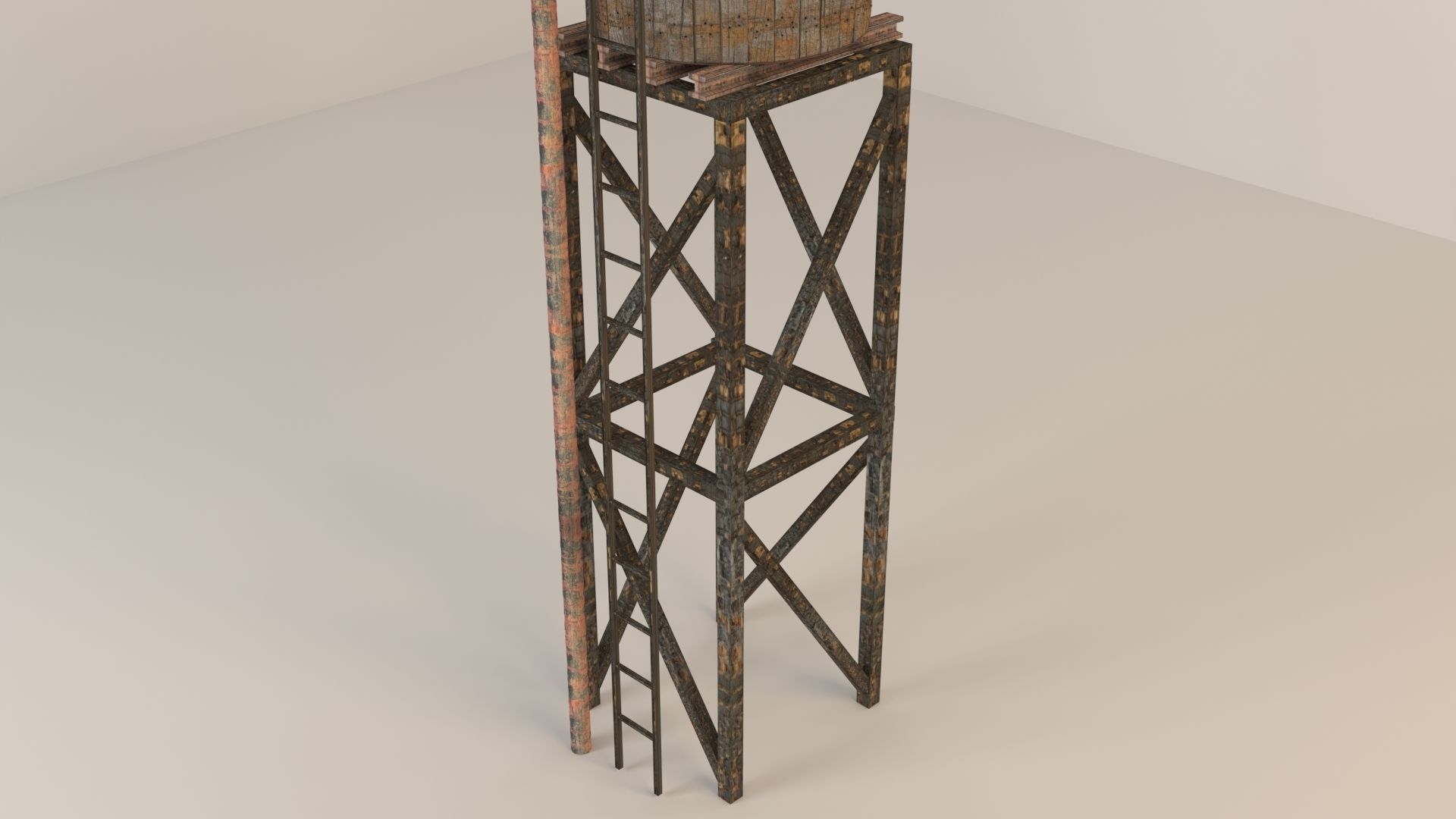 Water Tank 3D model_3