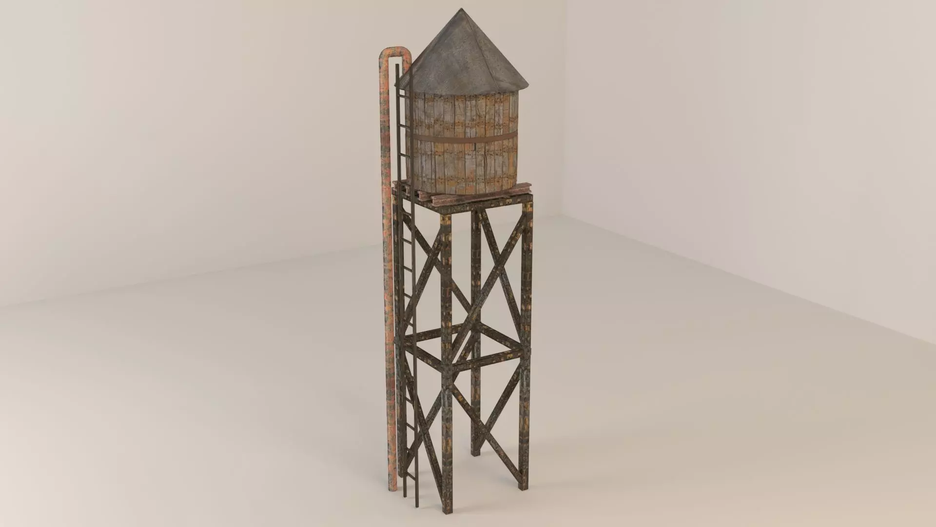 Water Tank 3D model_0