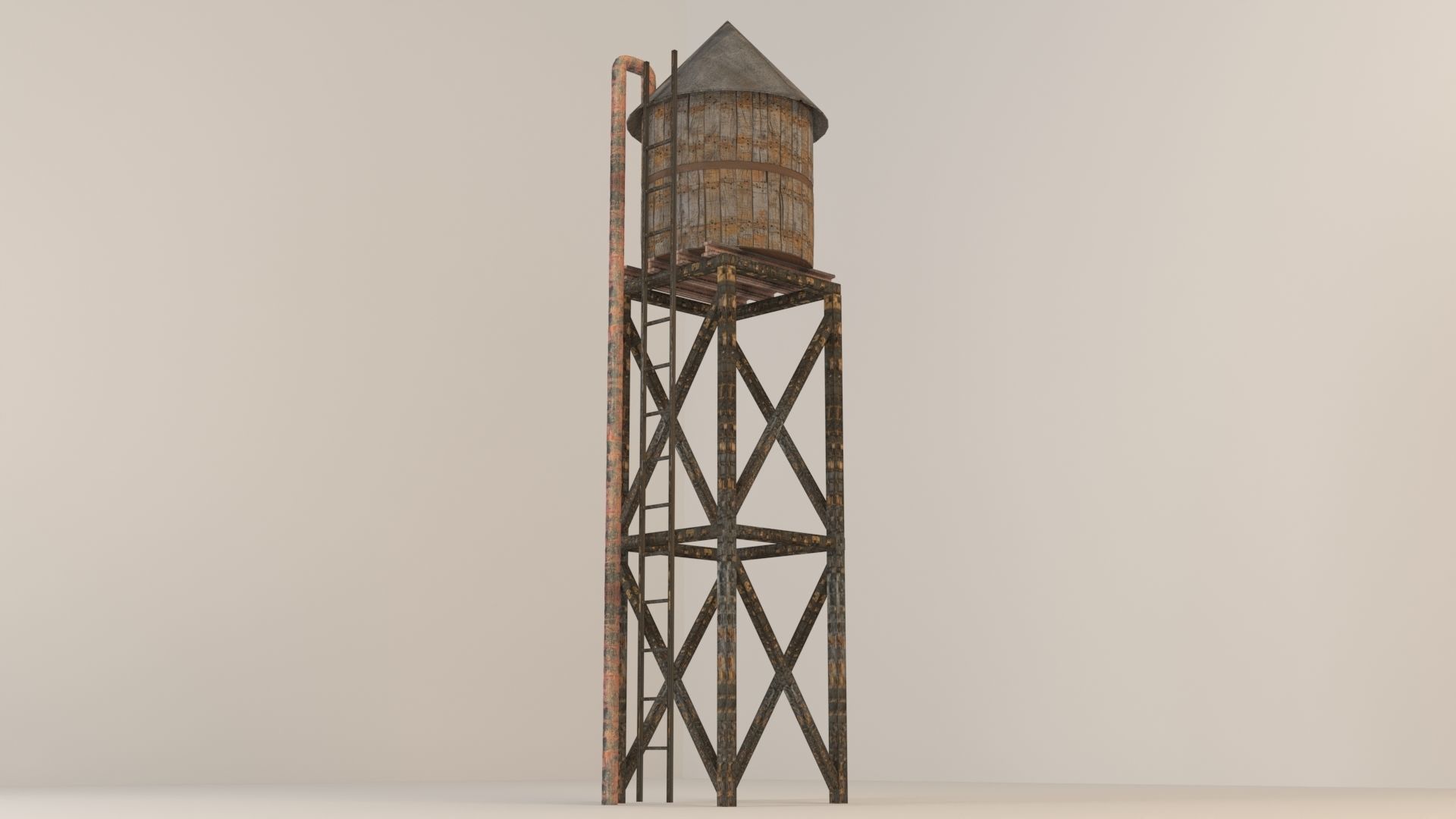 Water Tank 3D model_6