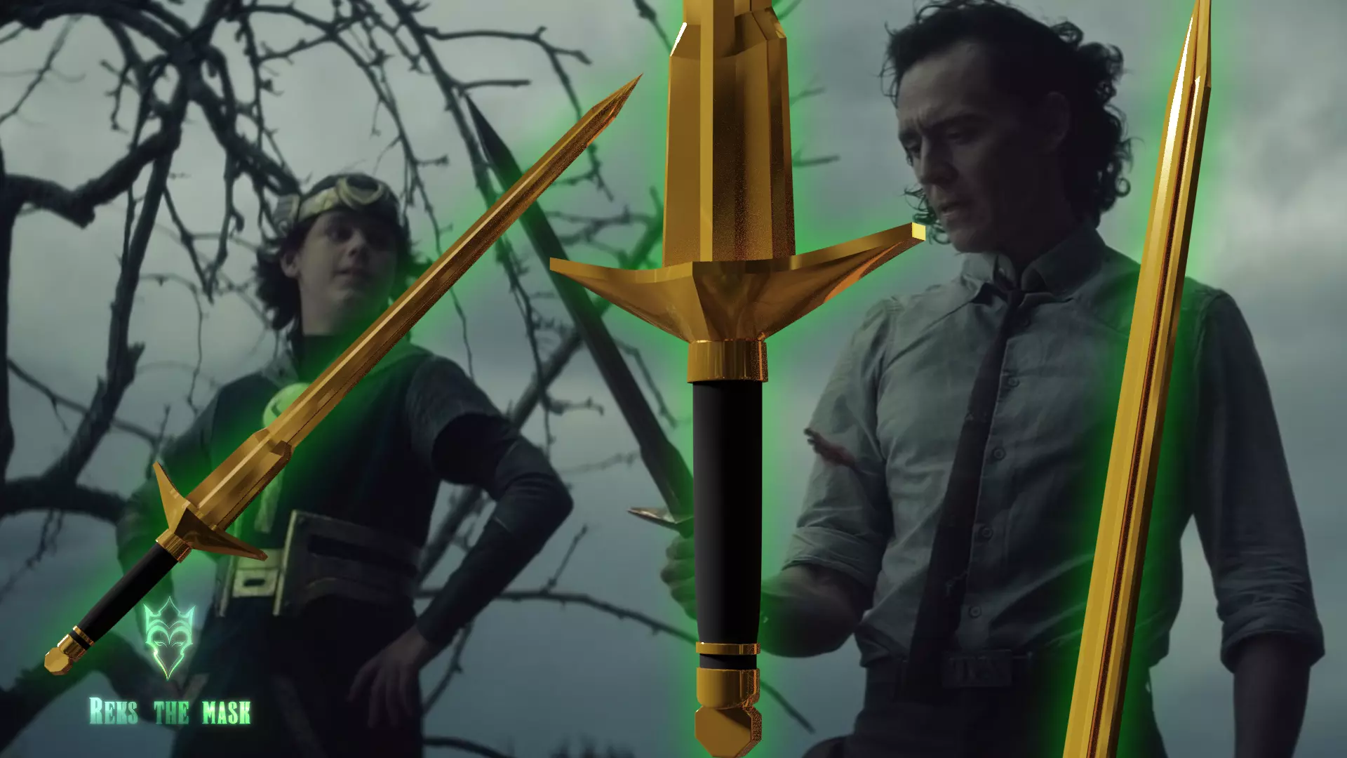 Kid Loki Sword 3D print file 3D print model_0