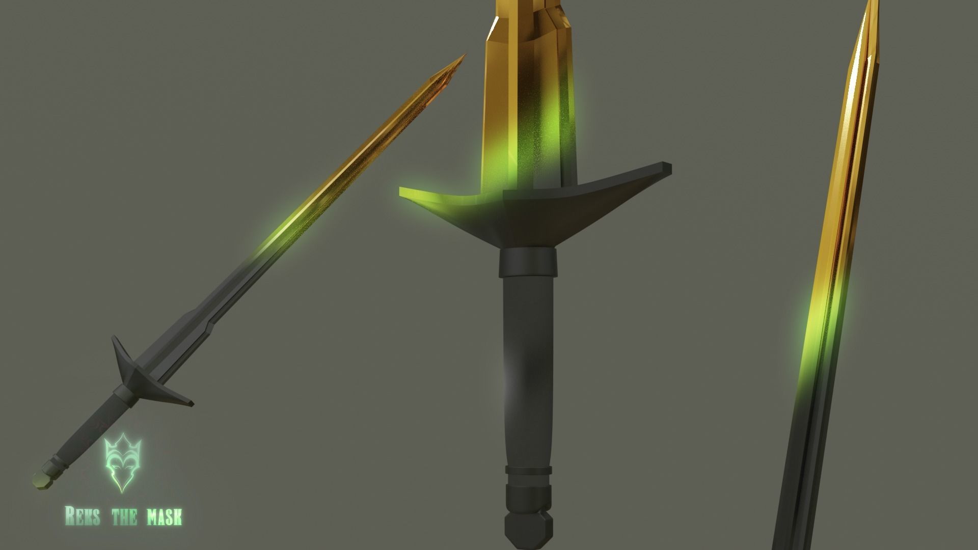 Kid Loki Sword 3D print file 3D print model_11