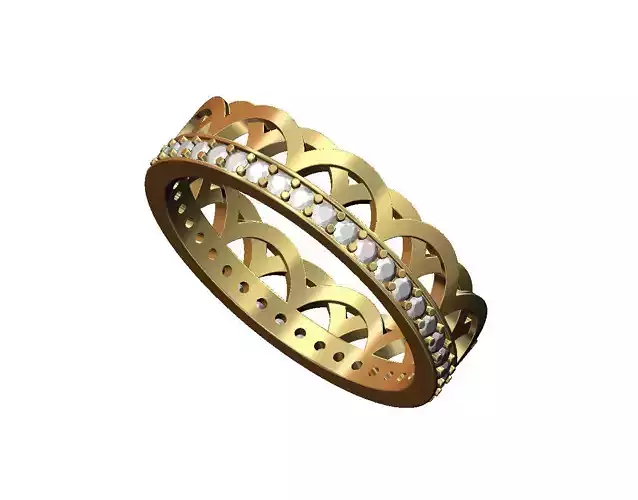 Diamond celtic arch band US sizes 6 7 8