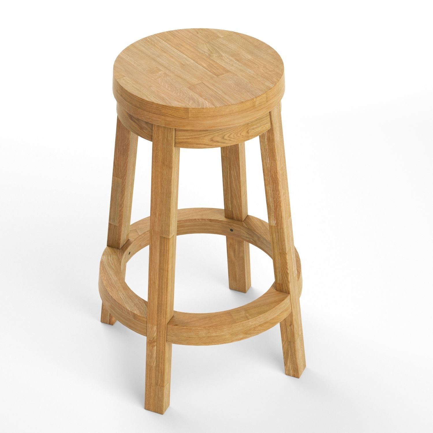 Spin counter stool 3D model_4