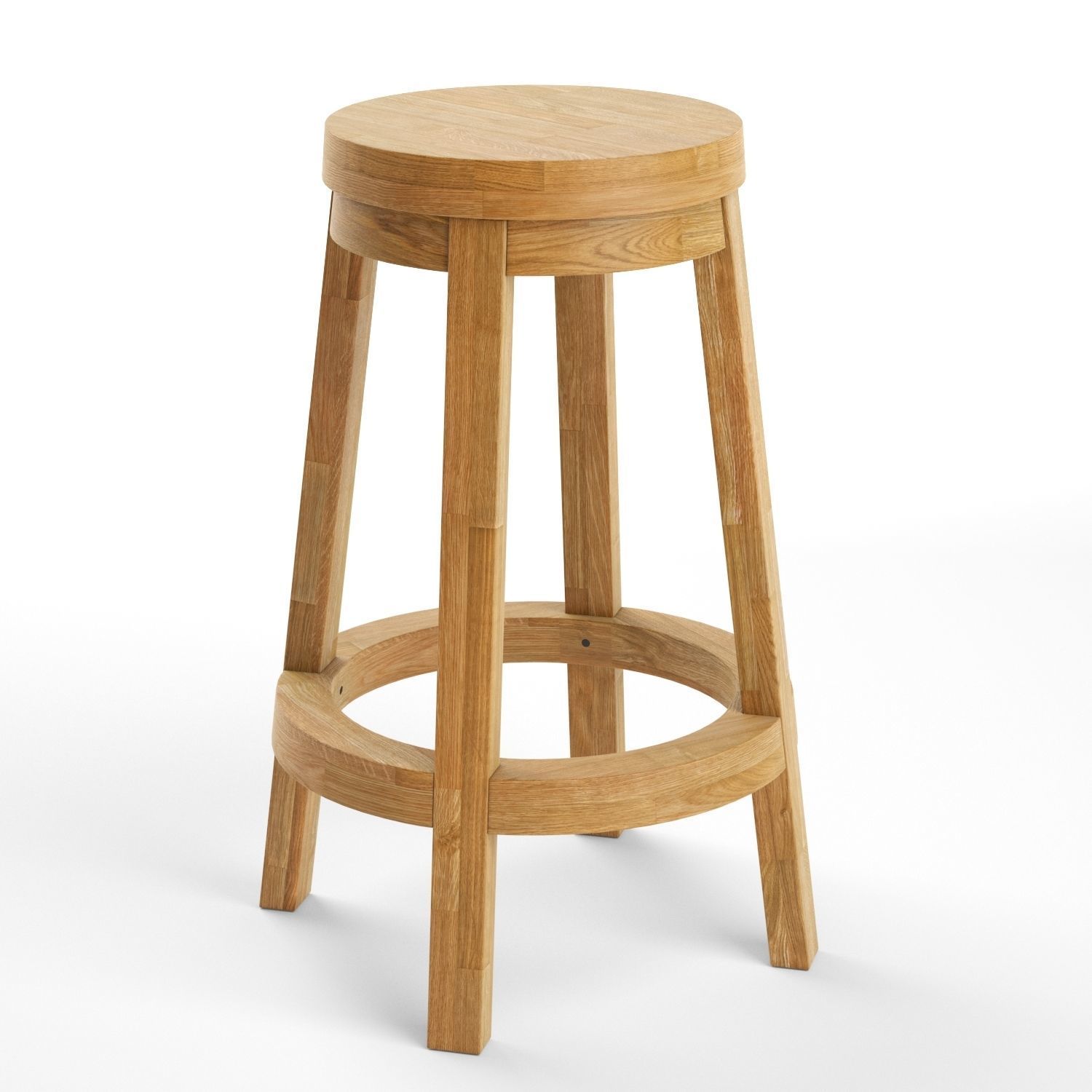 Spin counter stool 3D model_7