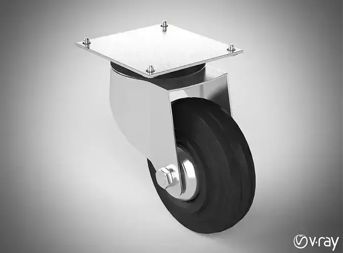 Roulette for industrial table 