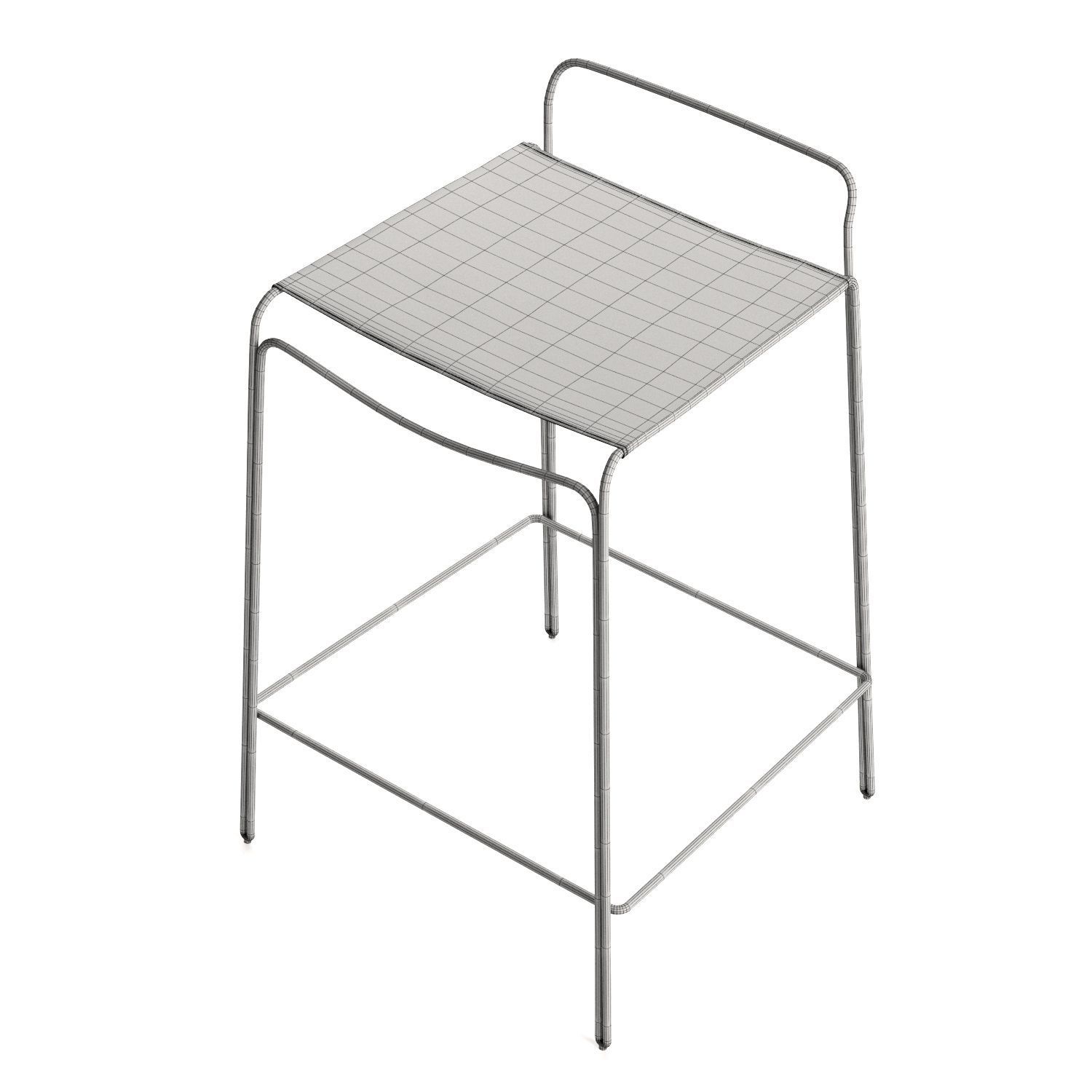 TRACE COUNTER STOOL LEATHER 3D model_5