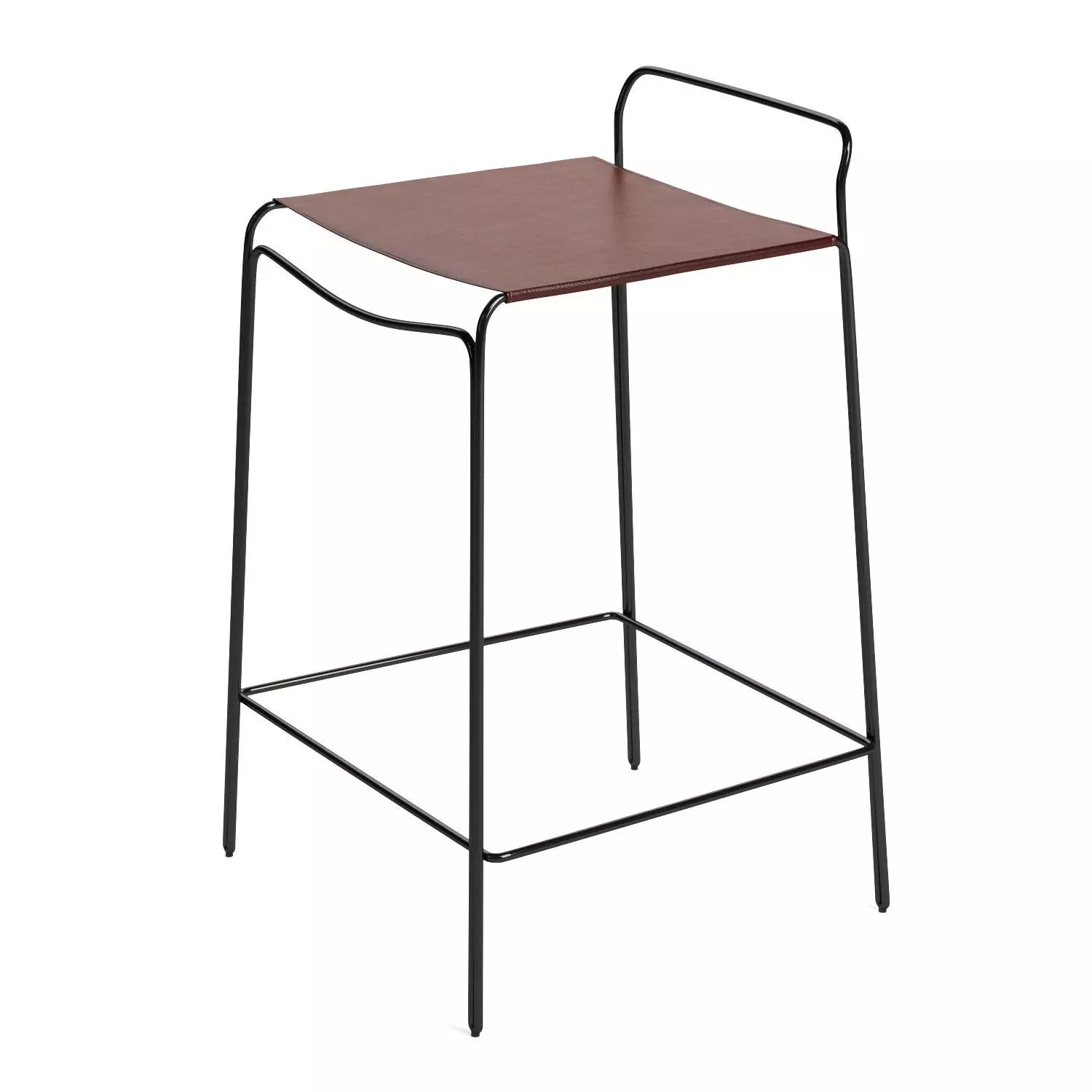 TRACE COUNTER STOOL LEATHER 3D model_0
