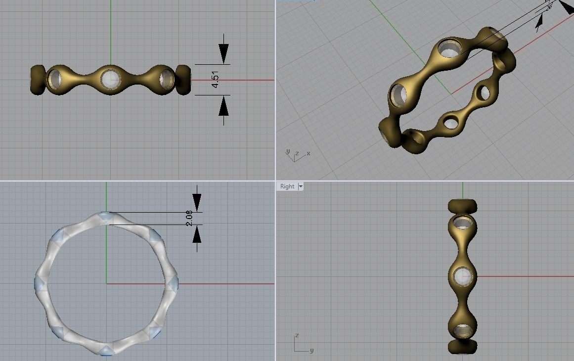 Eternity band 3D print model_3