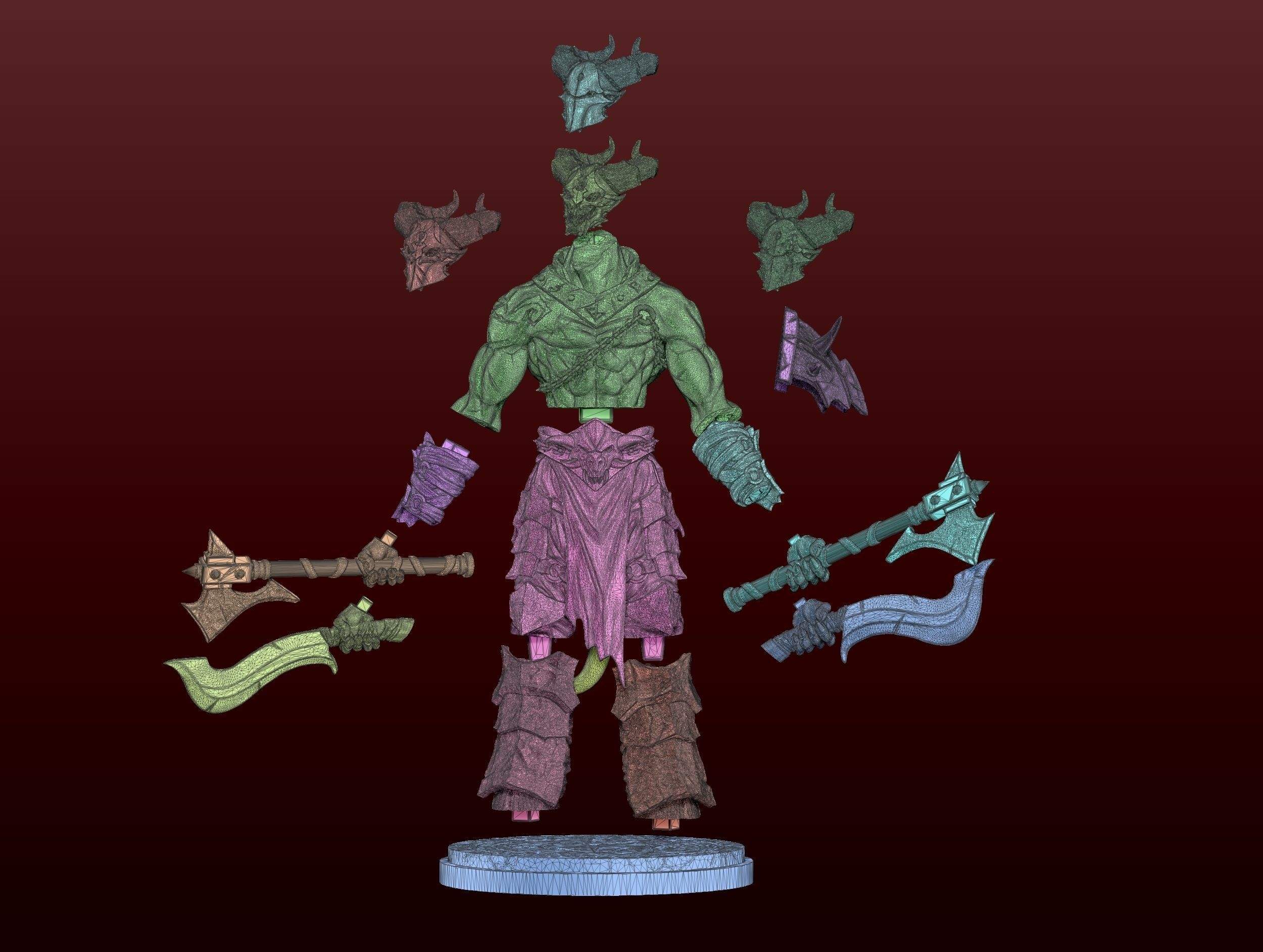 The Demon Berserk 3D print model_12