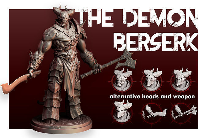 The Demon Berserk 3D print model