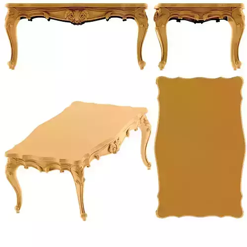 Classic coffee table in pharmacy STL