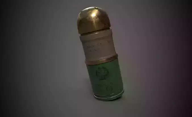 Grenade for Grenade Launcher optimized and ready for you Low-poly 3D model