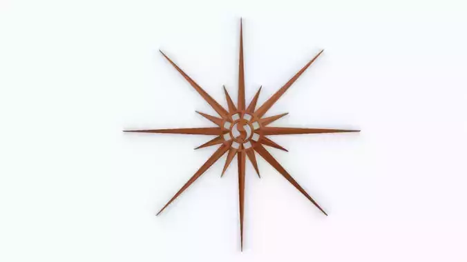 Geometrical Star 3D print model