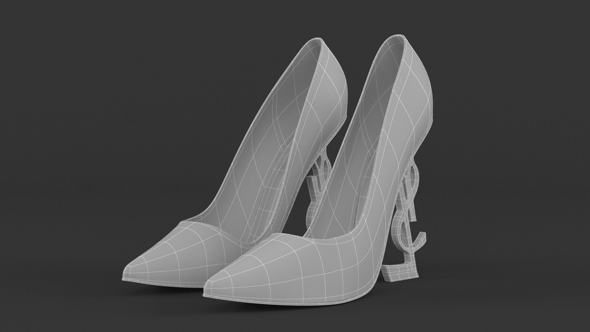 Women Shoes 3D model_6