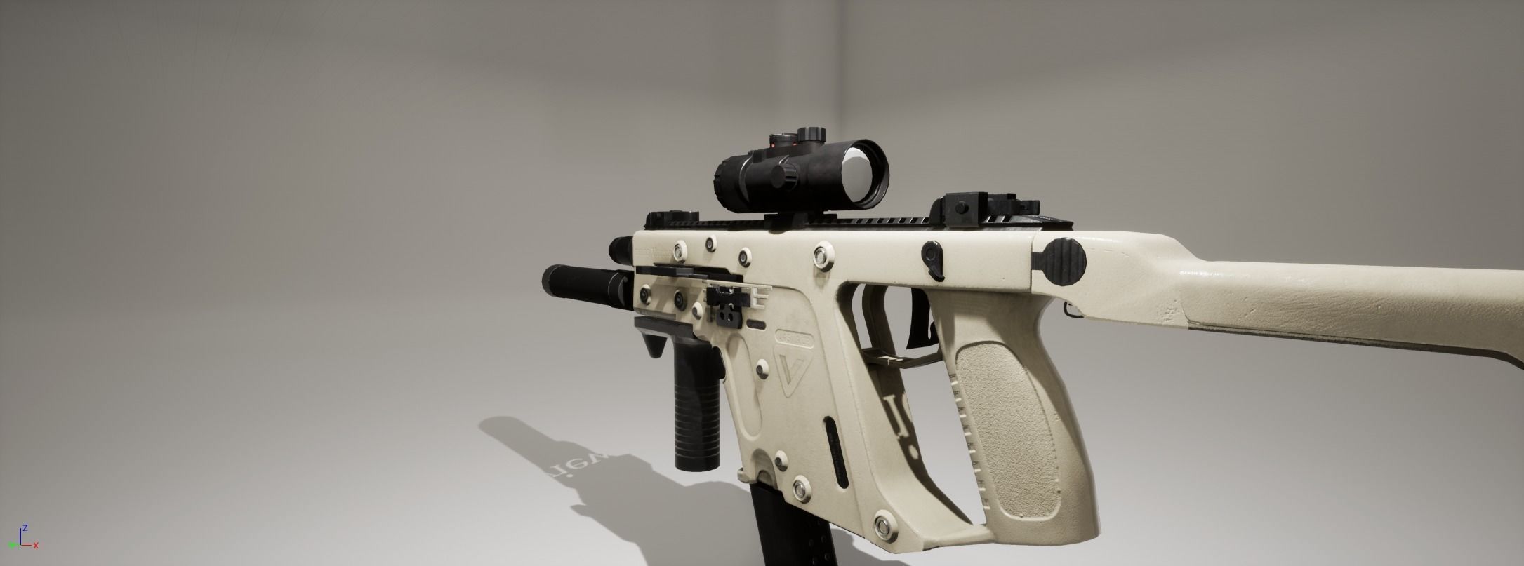 Vector kriss Low-poly 3D model_3