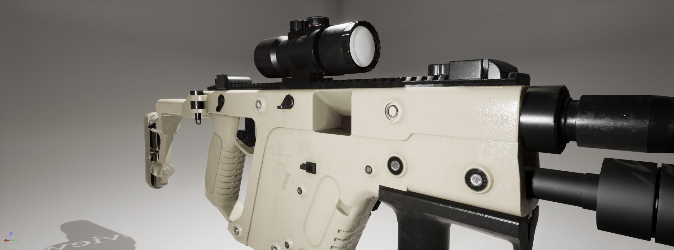 Vector kriss Low-poly 3D model_4