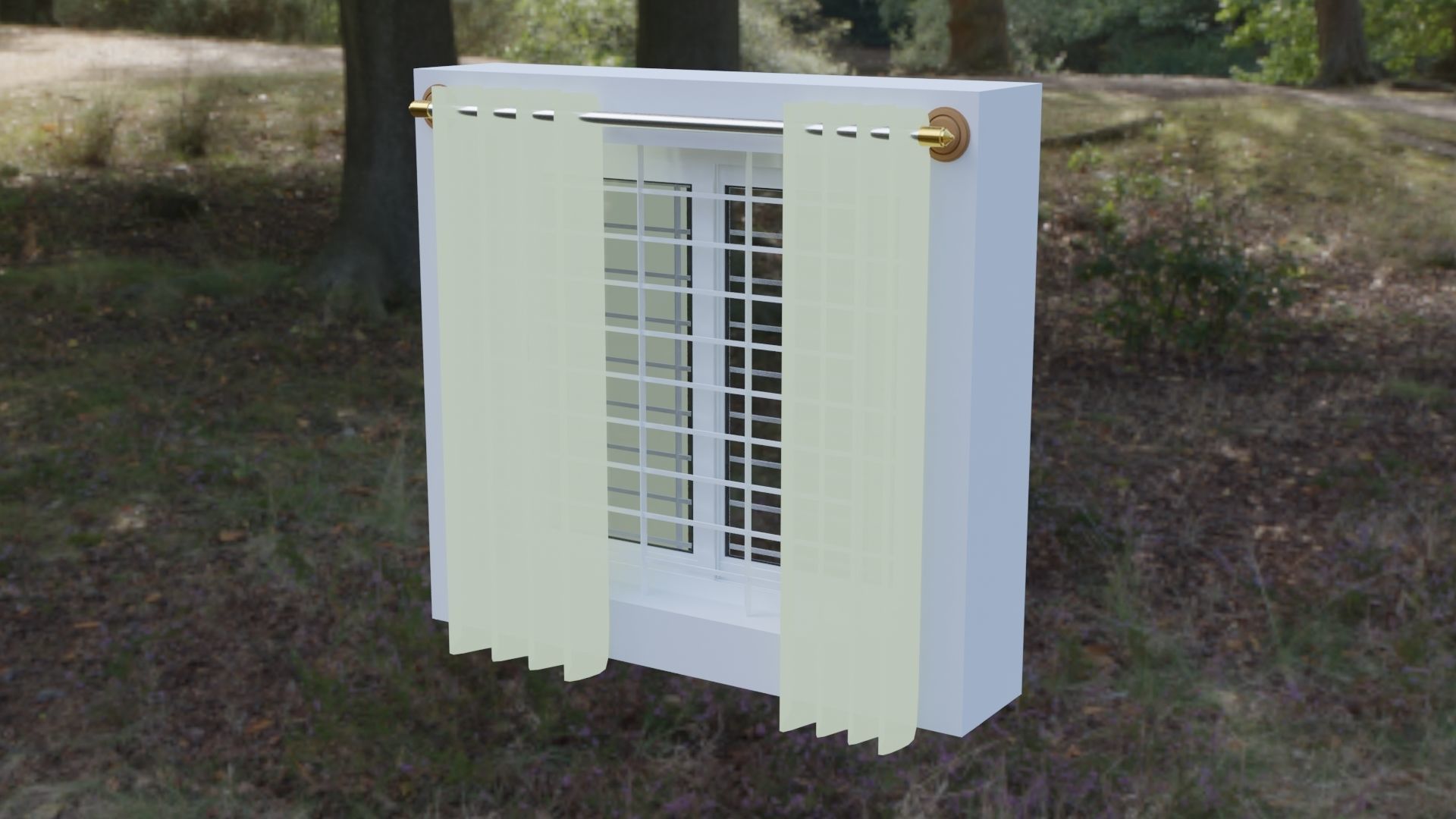 Window 3D Model in sky Free 3D model_1