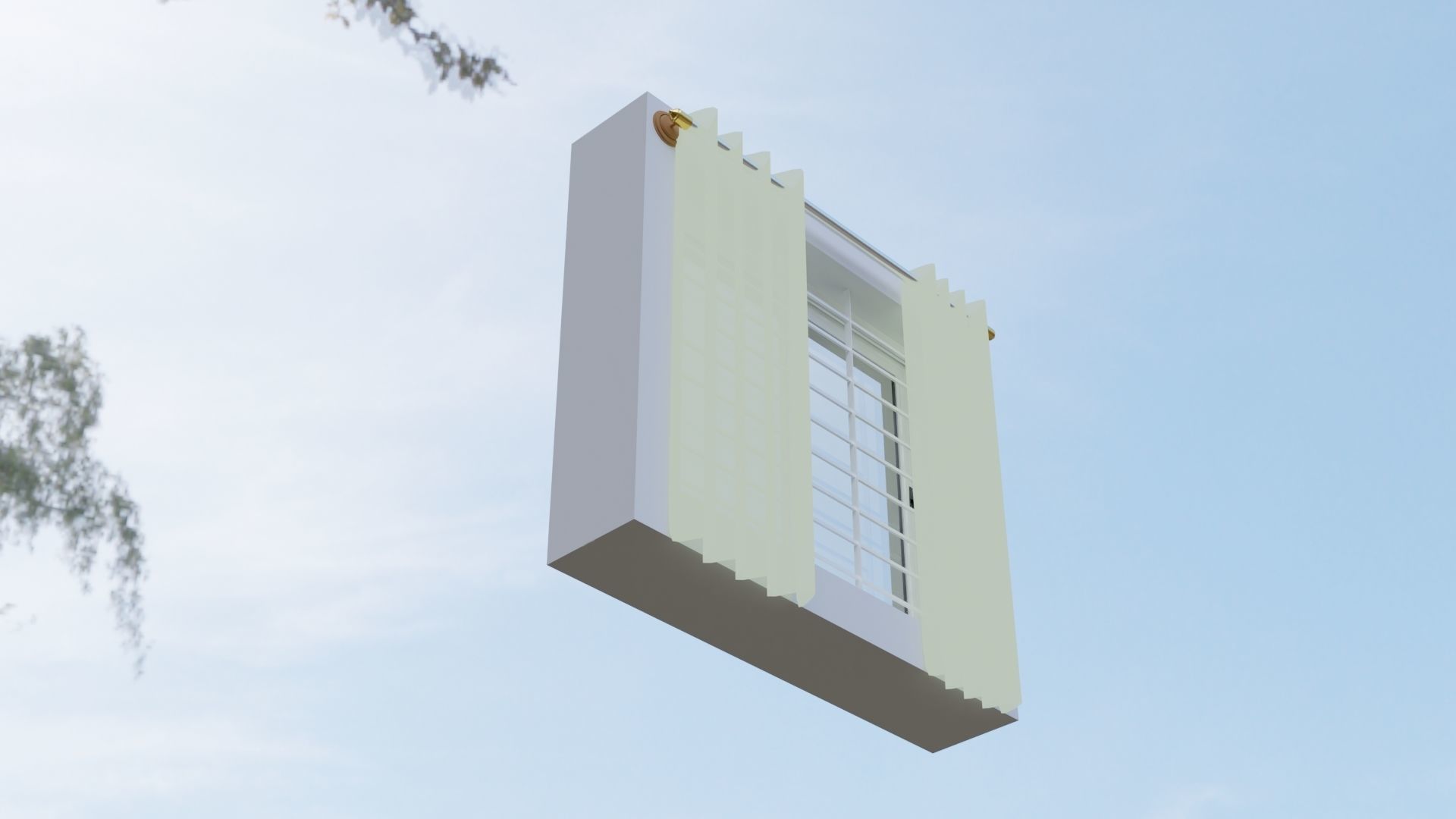 Window 3D Model in sky Free 3D model_6