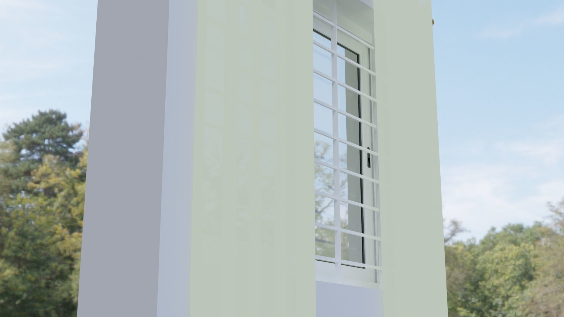 Window 3D Model in sky Free 3D model_2