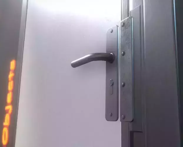 Animated Metal Door Version 1 Low-poly 3D model