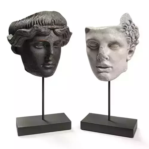 Hercules and Orpheus heads SCULPTURE