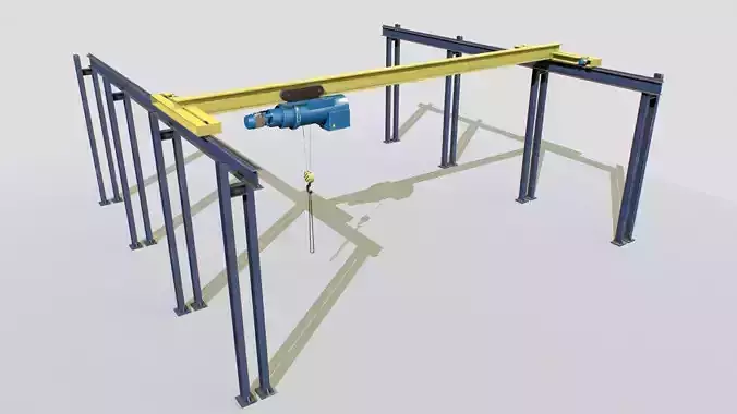 Cranes Unreal Asset Pack Low-poly 3D model