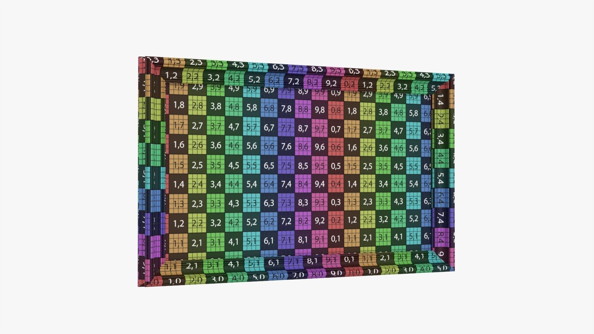 Frame landscape with picture 02 3D model_12