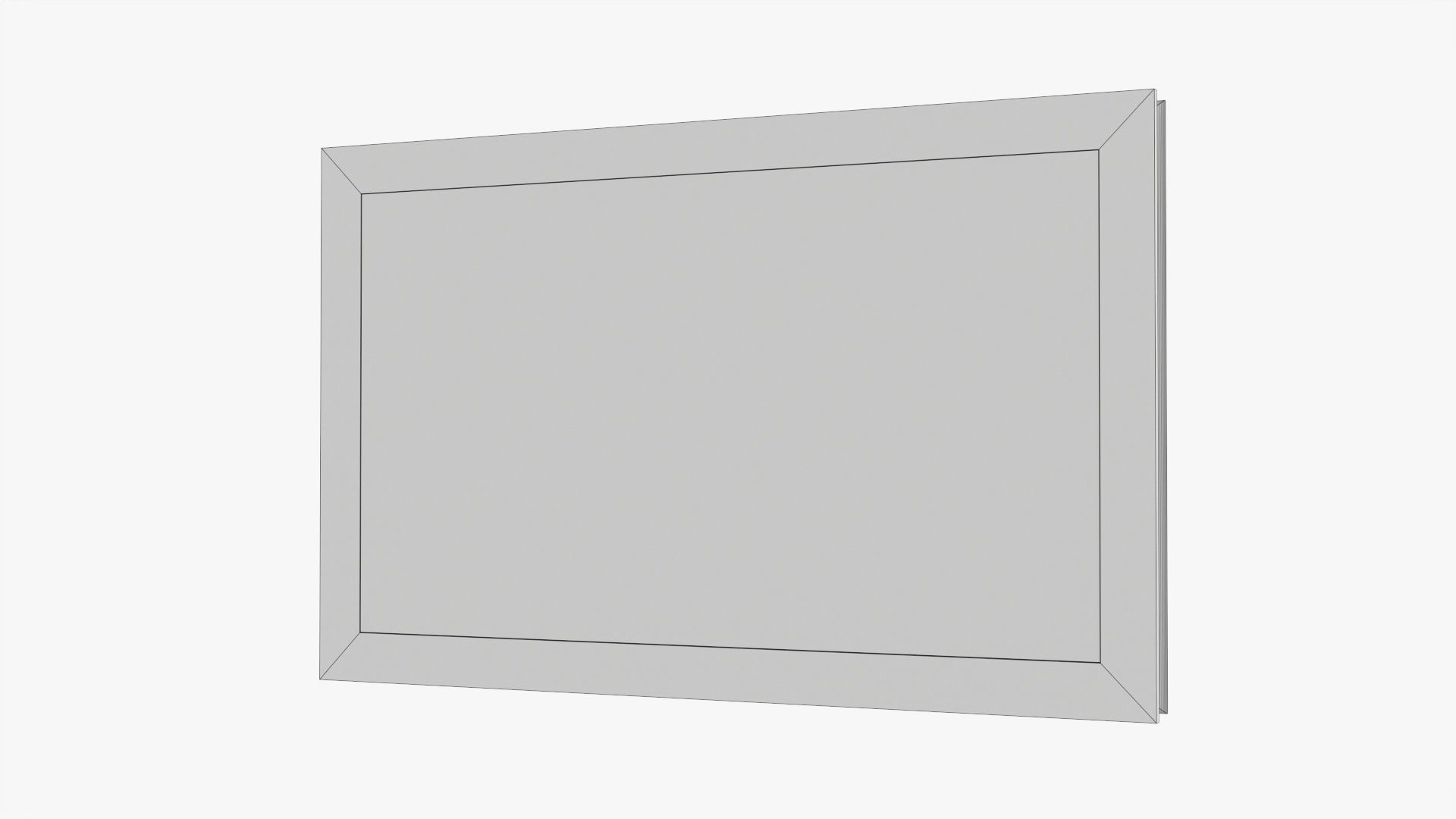 Frame landscape with picture 02 3D model_7