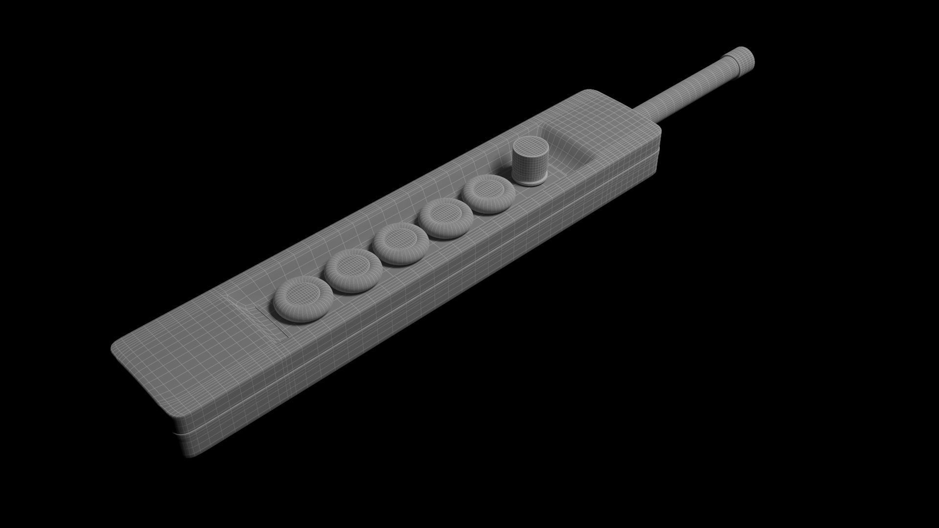 Crane Controls 3D model_9