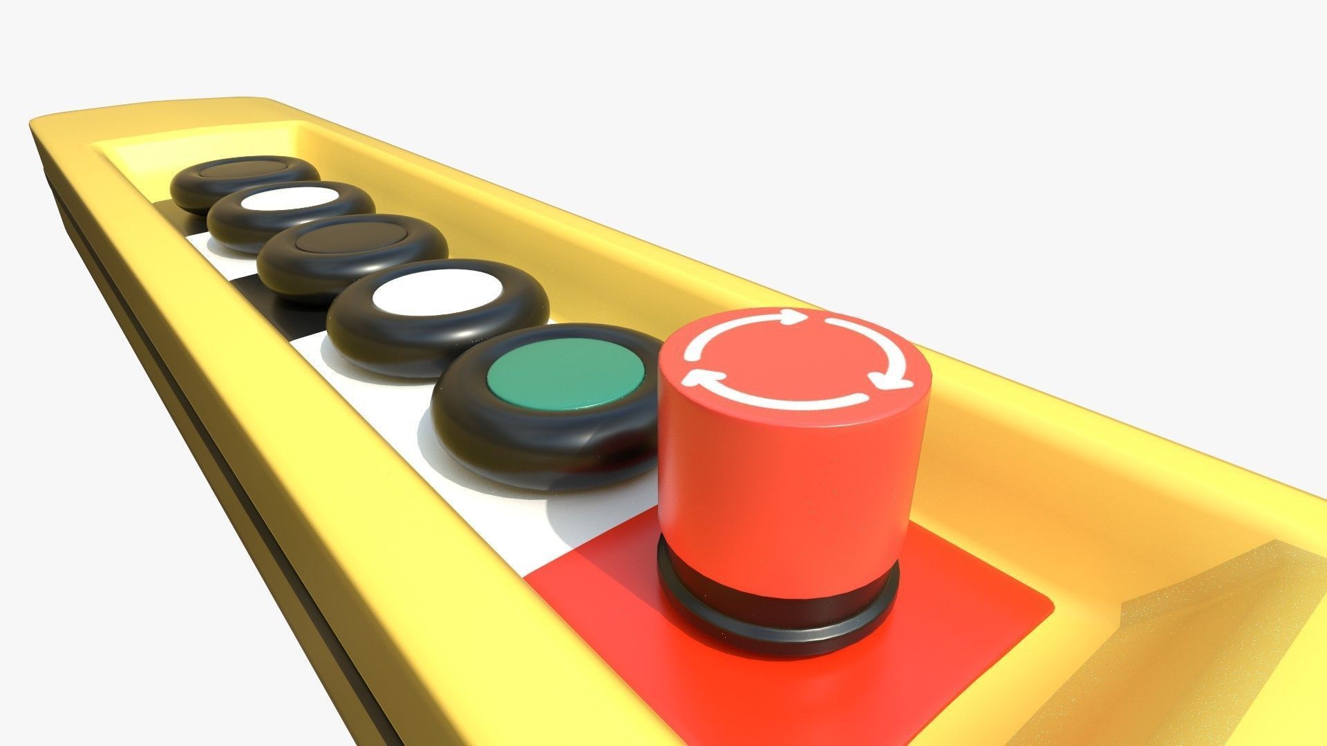 Crane Controls 3D model_5