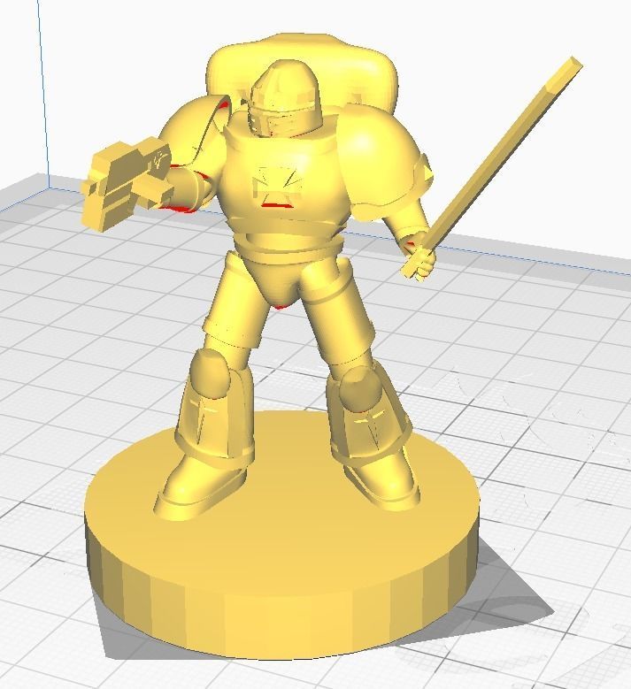 Galactic Crusader Paladin 3D Print 3D print model_1