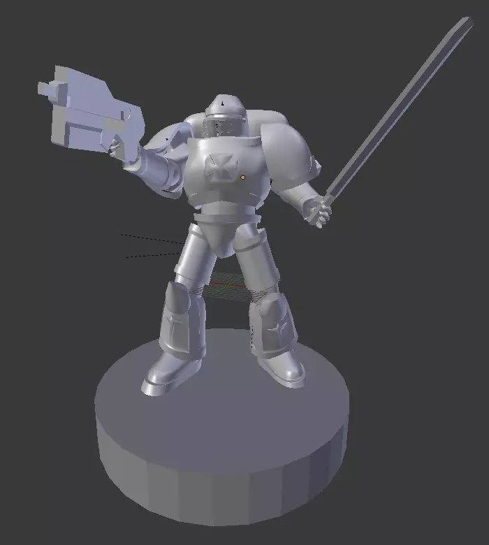 Galactic Crusader Paladin 3D Print 3D print model_0