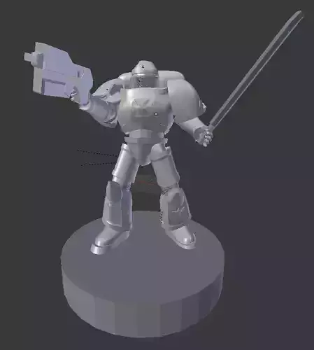 Galactic Crusader Paladin 3D Print 3D print model