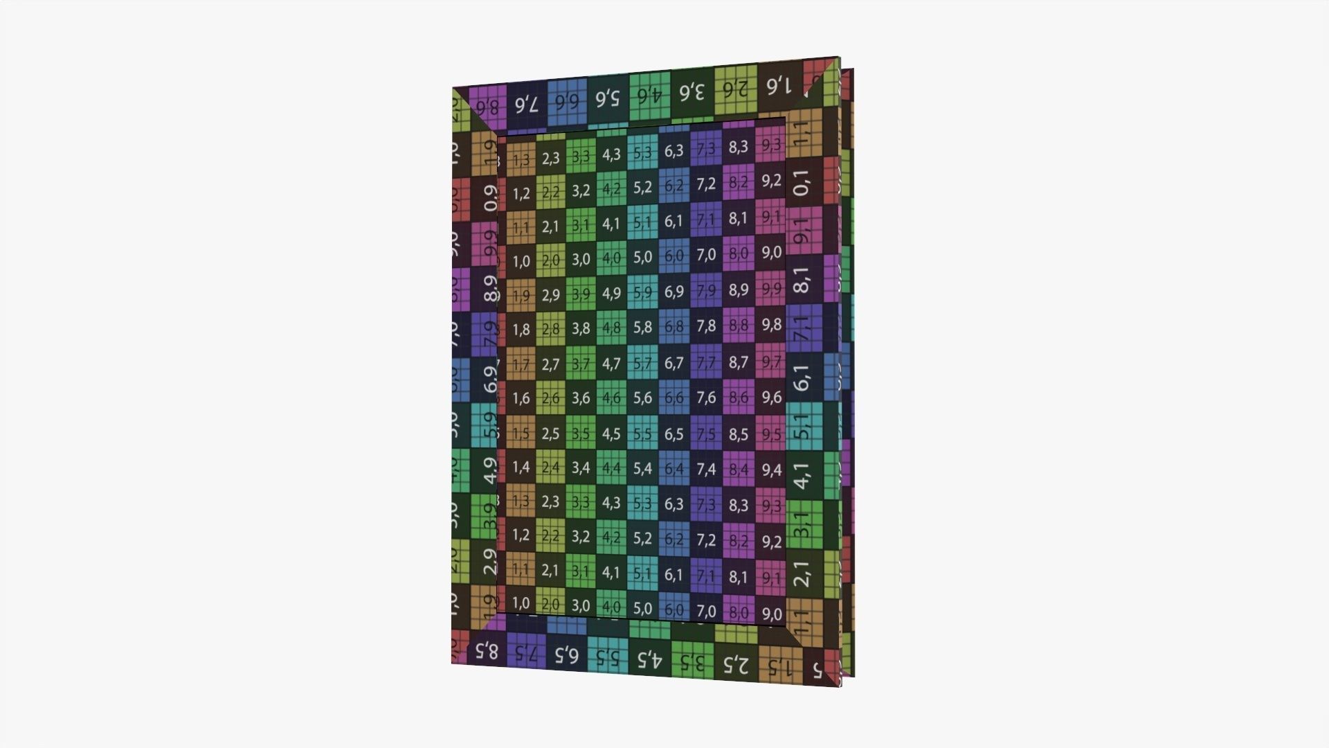 Frame portrait with picture 01 3D model_13