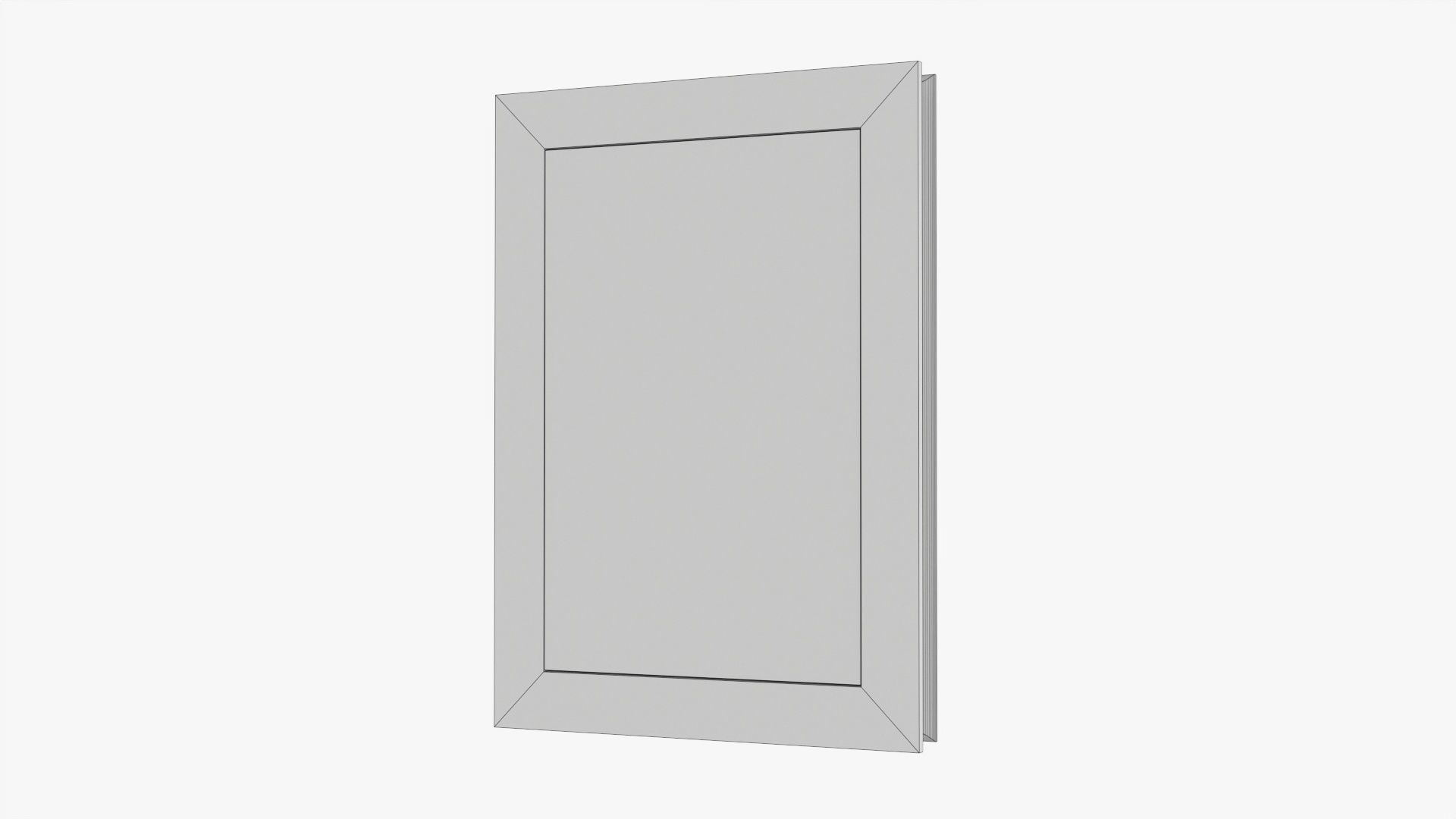 Frame portrait with picture 01 3D model_7