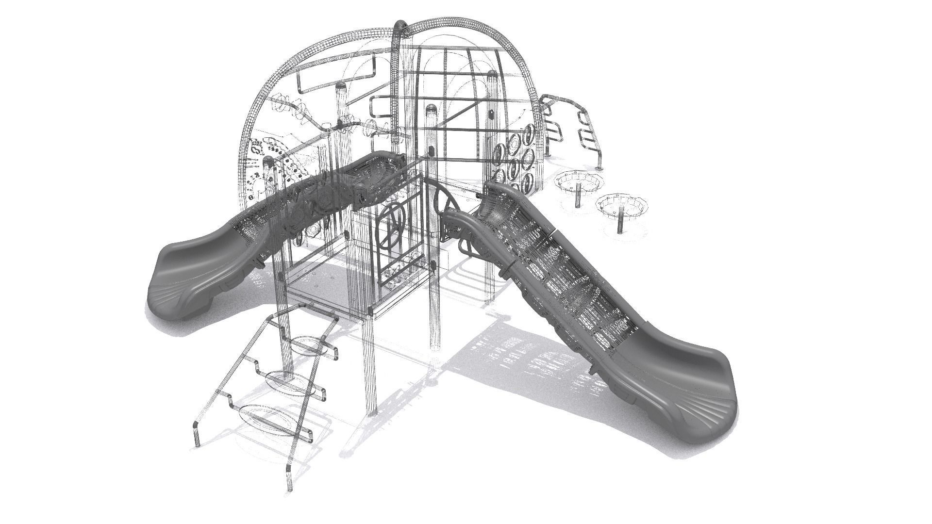 playground - Climber Obstacle Challenge 3D model_6