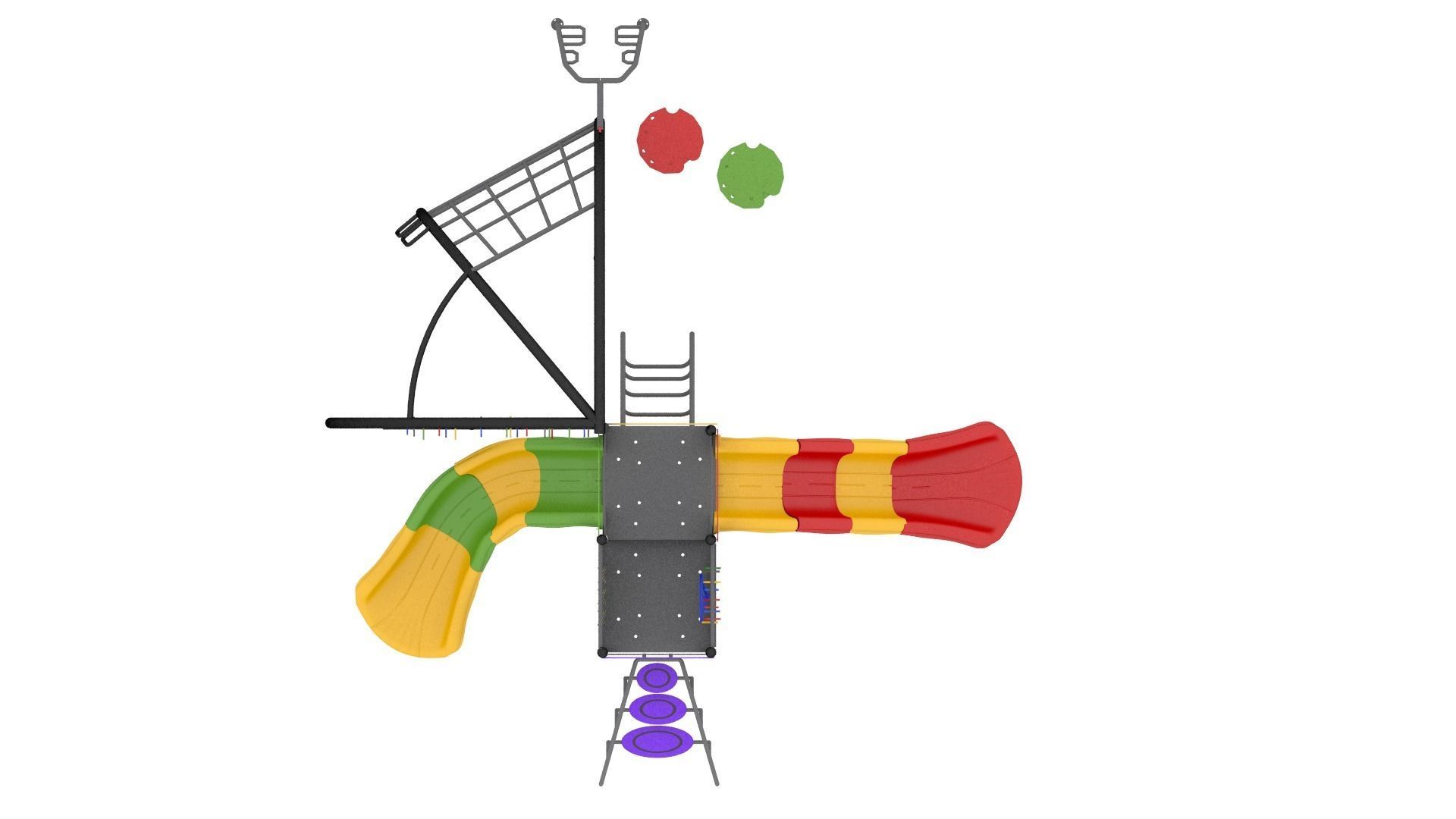 playground - Climber Obstacle Challenge 3D model_5