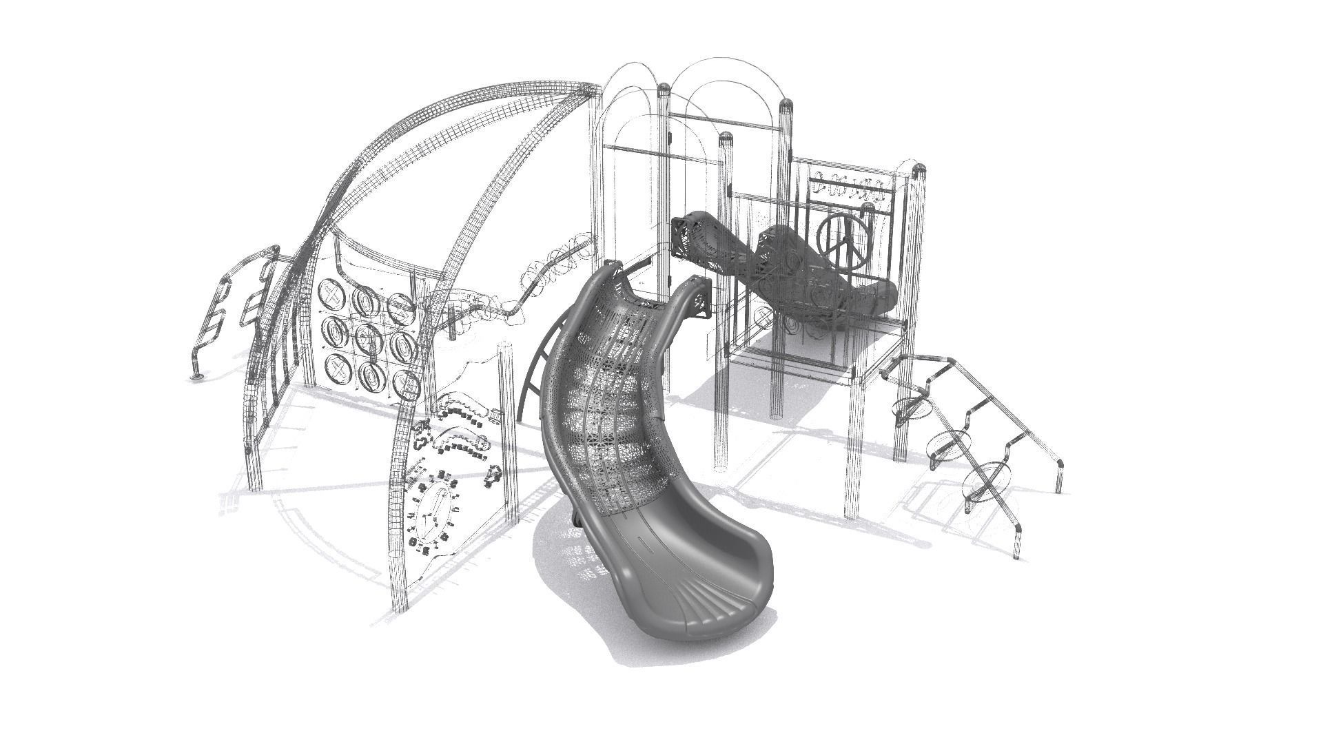playground - Climber Obstacle Challenge 3D model_7