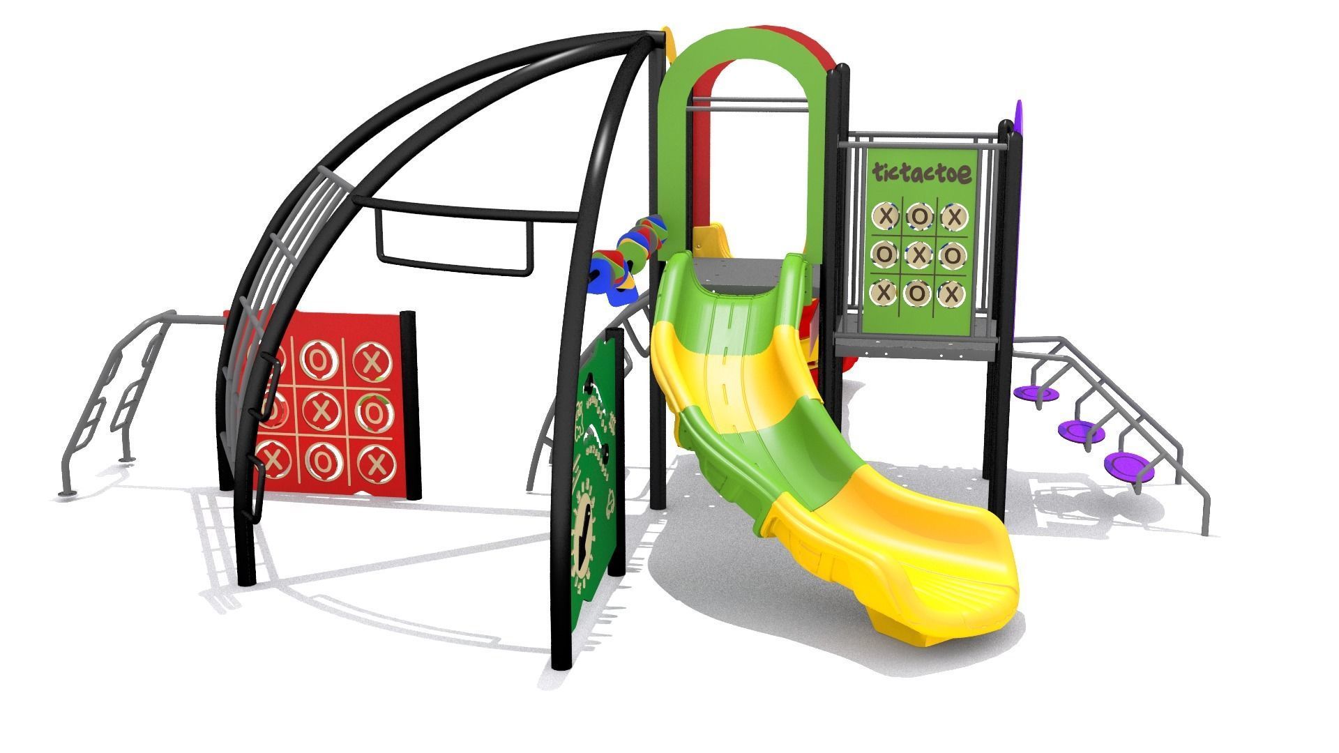 playground - Climber Obstacle Challenge 3D model_3