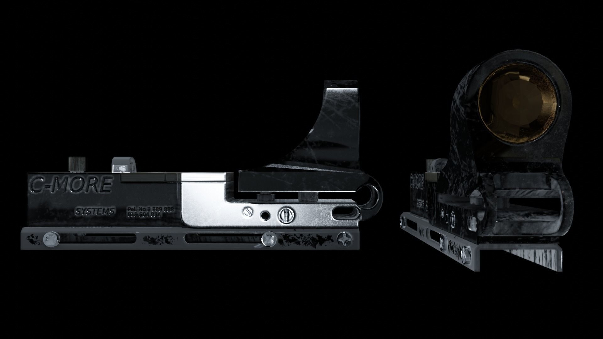 The Ultimate Glock 19 Pack and Automatic Edited Glock 19 Smg  Low-poly 3D model_15