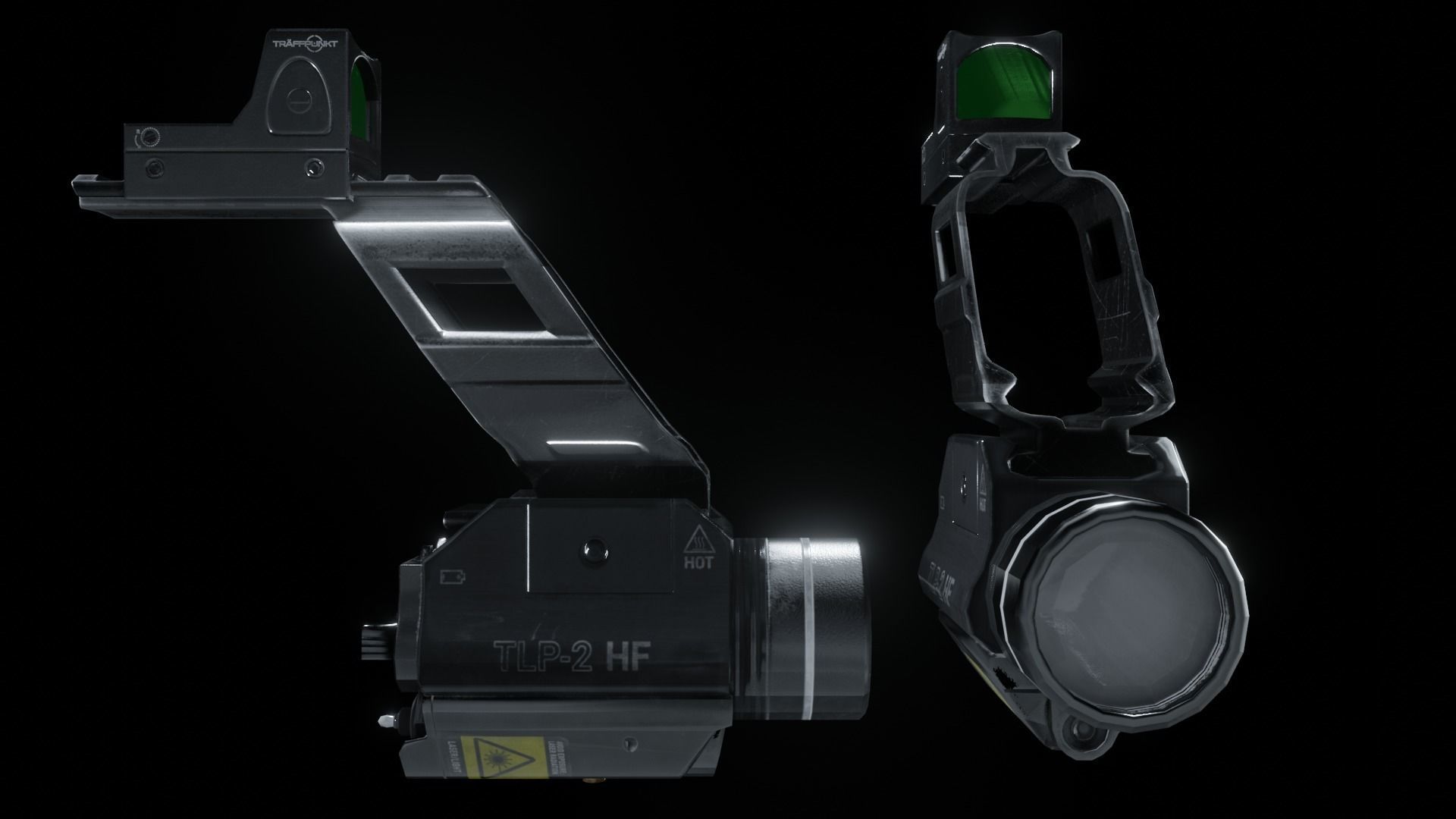 The Ultimate Glock 19 Pack and Automatic Edited Glock 19 Smg  Low-poly 3D model_14