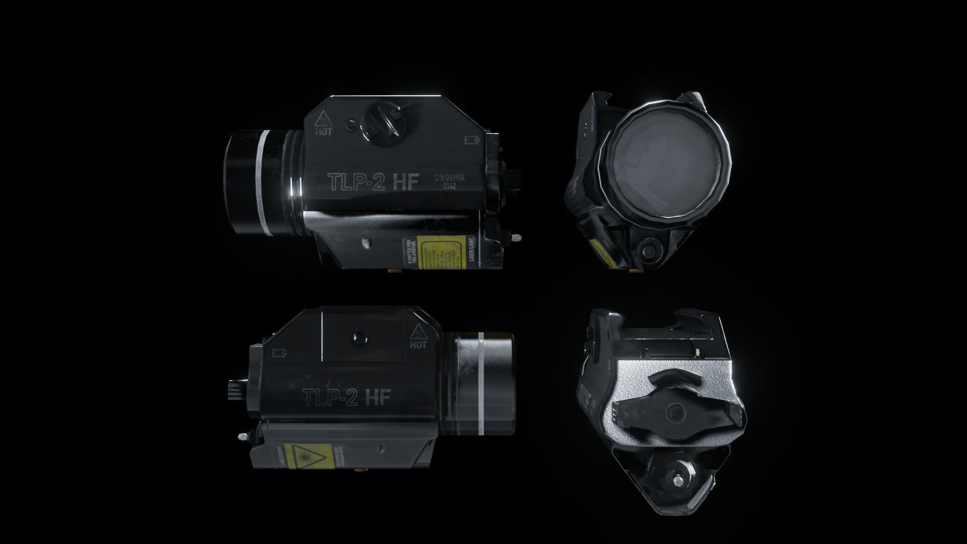 The Ultimate Glock 19 Pack and Automatic Edited Glock 19 Smg  Low-poly 3D model_13