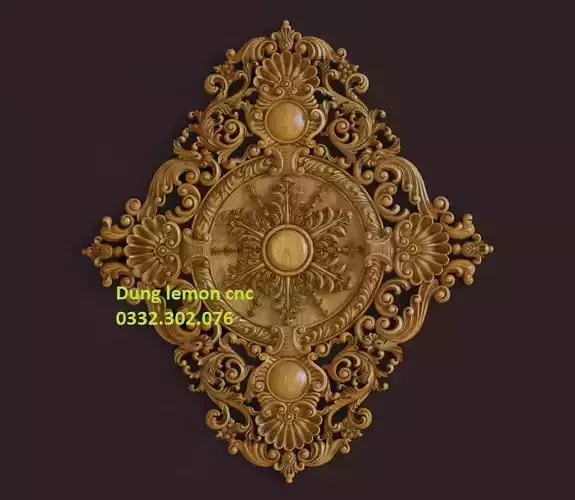 02 Round rosette 3D print model