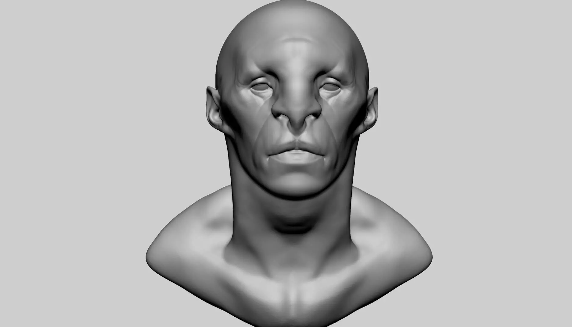 Creature Head v17 3D model_0