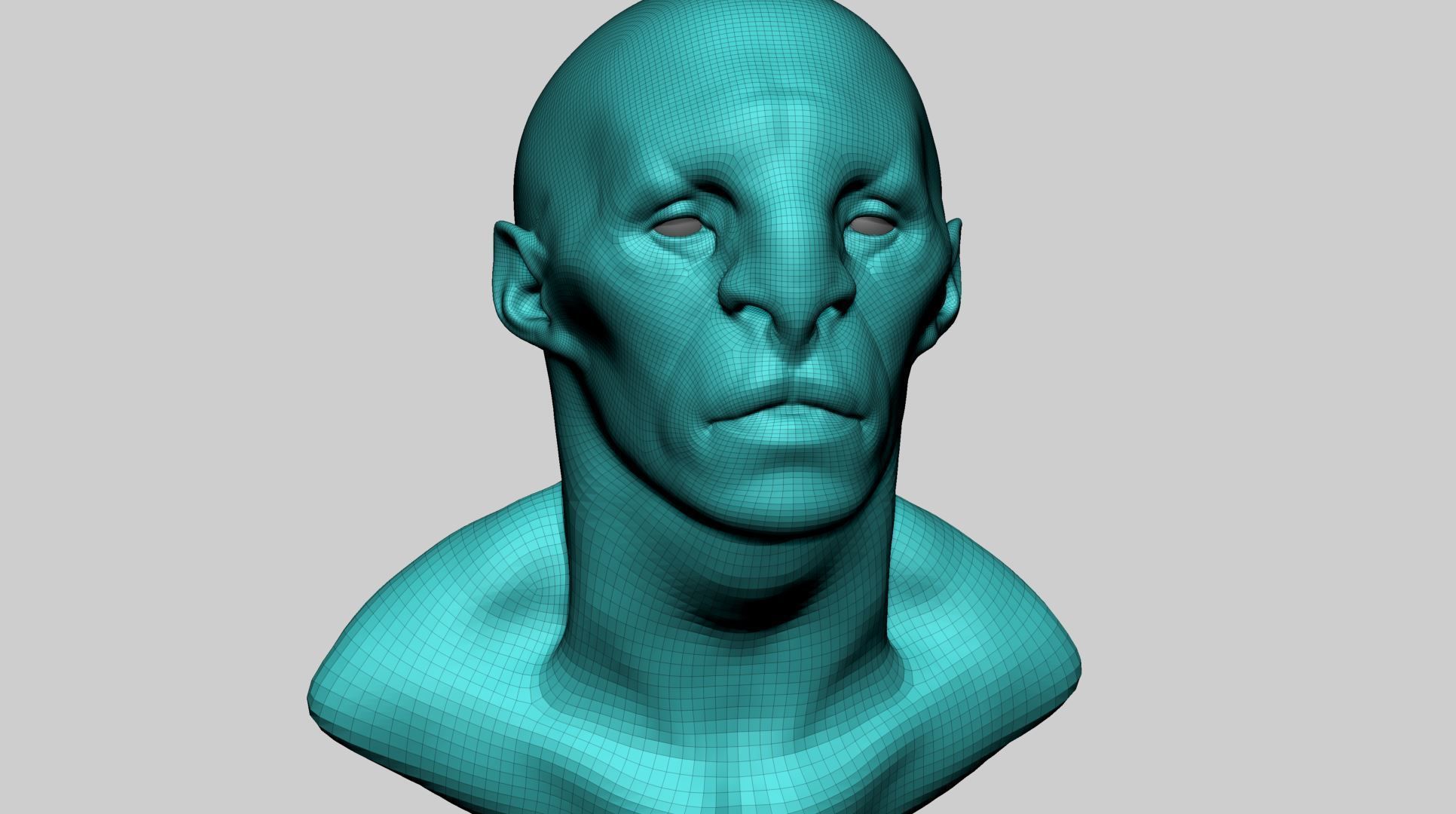Creature Head v17 3D model_7