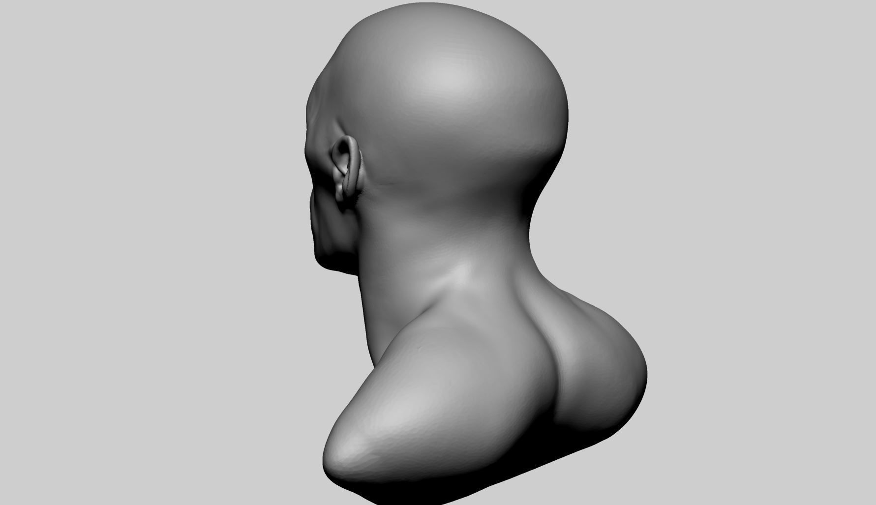 Creature Head v17 3D model_3
