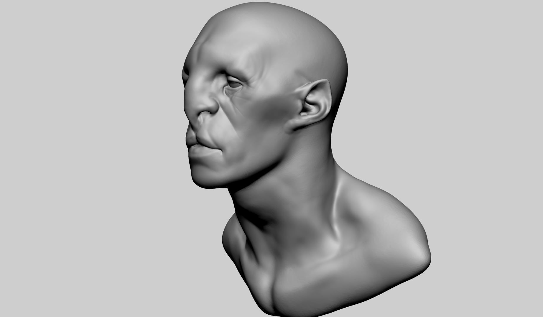 Creature Head v17 3D model_1