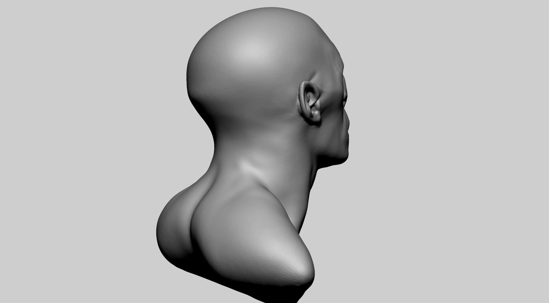 Creature Head v17 3D model_5
